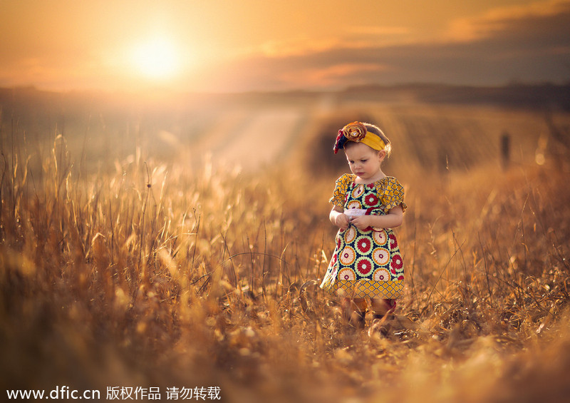 Adorable photos of children in US countryside