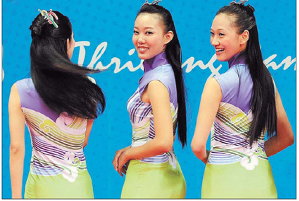 Heavenly hostesses light up the games