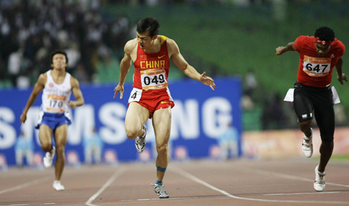 Chinese 100m sprinter makes history at Asiad