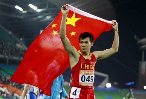 Chinese 100m sprinter makes history at Asiad