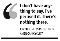 Armstrong brushes off allegations