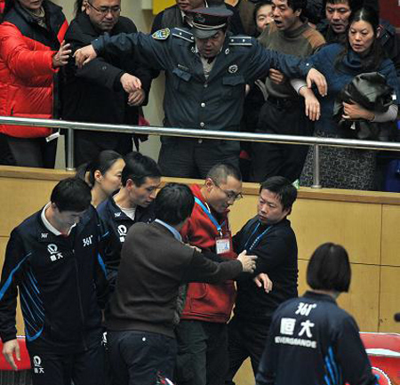 Volleyball fan beaten by staff at national league match