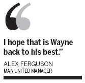 Fergie asks for more from derby hero Rooney