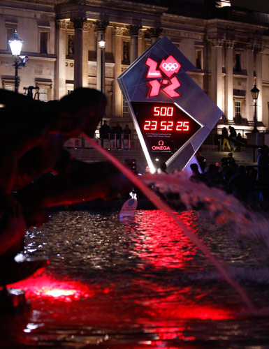 London 2012 marks 500 days to go with countdown clock