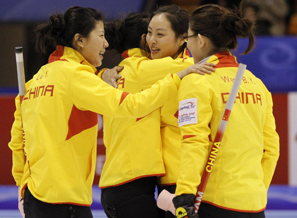 China wins bronze at world women's curling championship