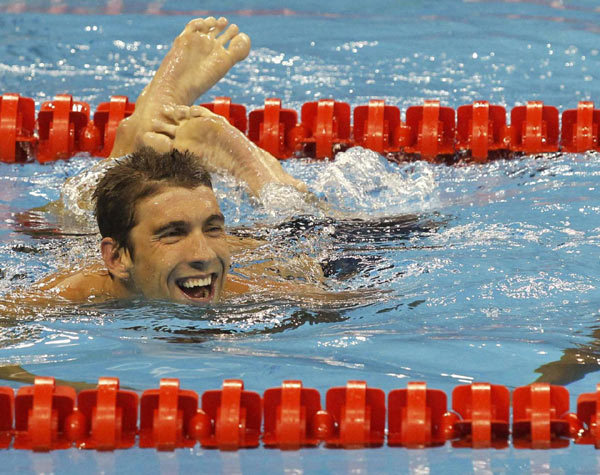Phelps goes for 1st individual gold at worlds