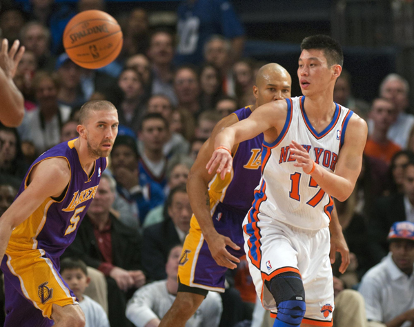 'Linsanity' outduels Lakers for Knicks' 4th win in a row