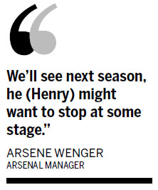 Arsenal's Henry bows out in style