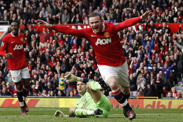 Two goals from Wayne Rooney put Manchester United back on top of the Premier League for the first time in five months when they beat West Bromwich Albion 2-0 at Old Trafford. Rooney goals lift Man United top after City loses