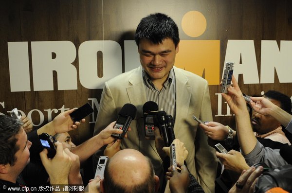 Yao back in old stomping grounds