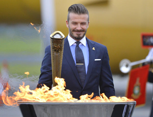 I'm not the man to light Olympic flame, says Beckham