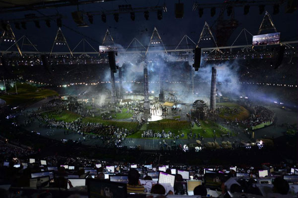 The opening ceremony of the London Olympic Games
