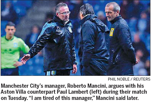 Mancini wants to know why the other guys don't like him