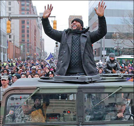 Baltimore celebrates Super Bowl championship in style
