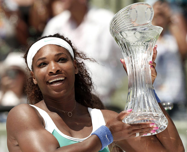 Serena beats Sharapova in Sony Open final