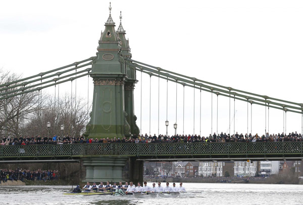 Oxford gains revenge by eclipsing Cambridge in Boat Race