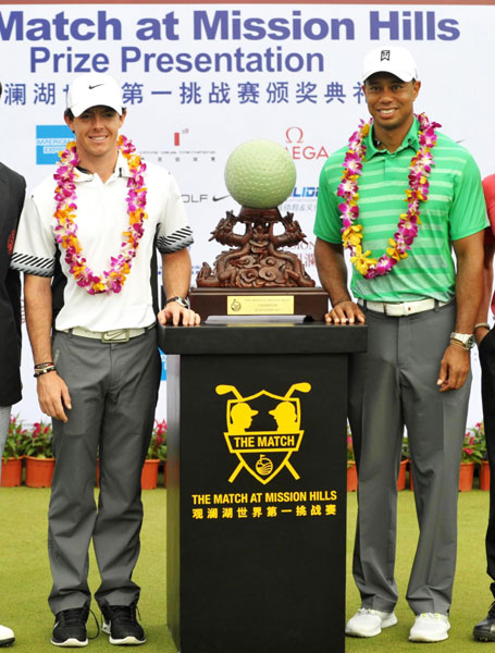 McIlory beats Tiger at Mission Hills in S China