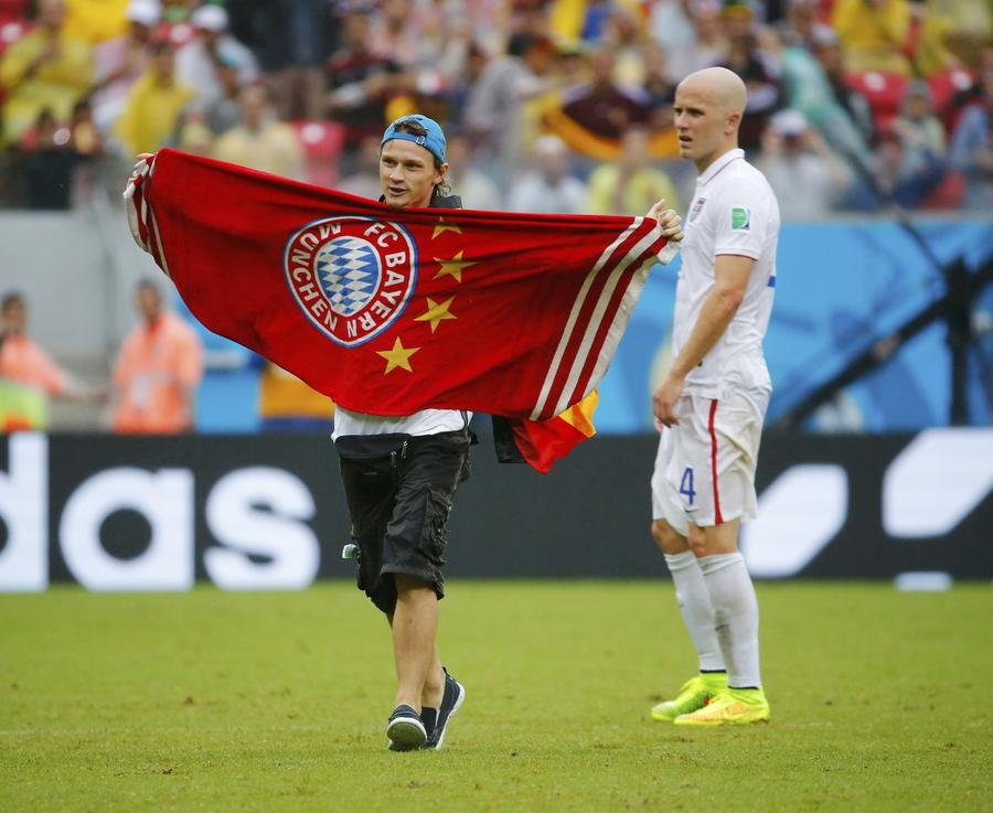 Pitch invaders at World Cup