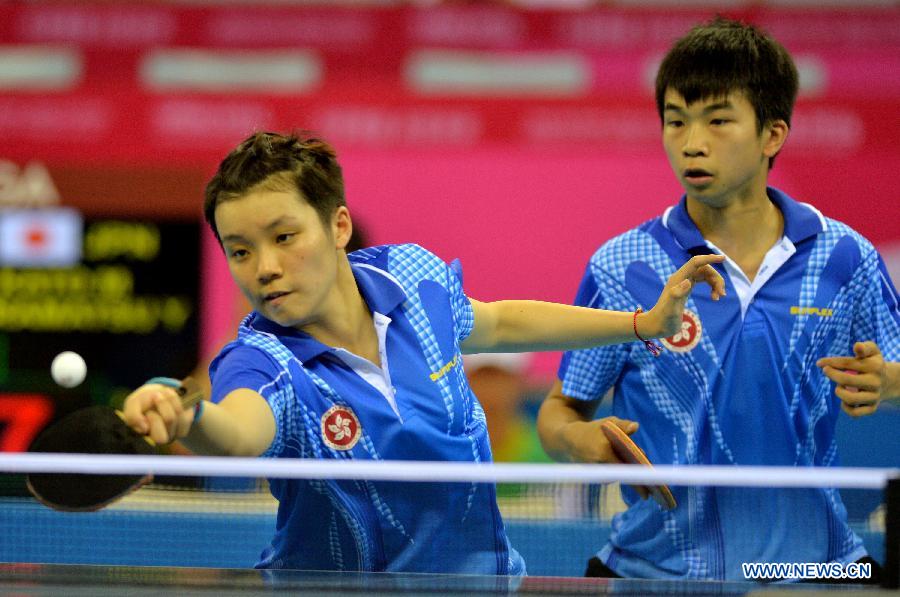 YOG: Mixed intl team semifinal of table tennis