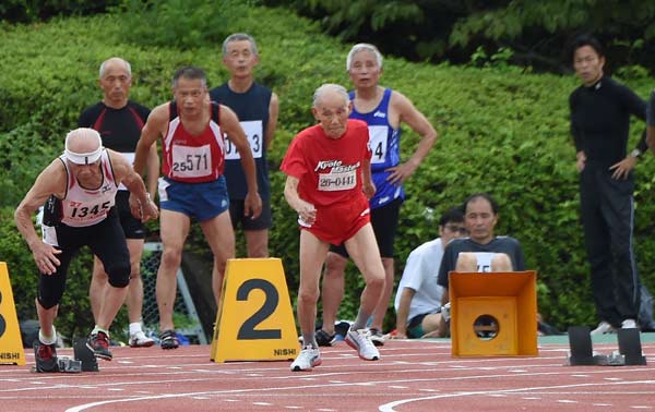 103-year-old challenges world's fastest man