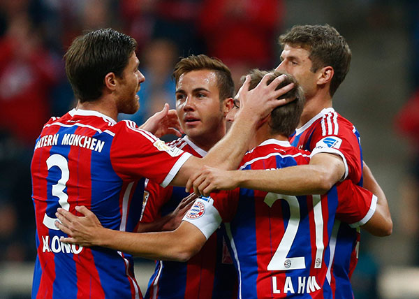 Bayern restore order with 4-0 drubbing of Paderborn