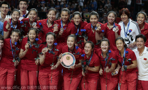 China wins second place in FIVB Women's Worlds