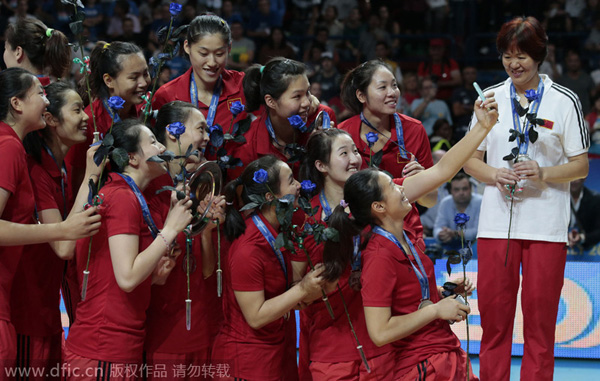 China wins second place in FIVB Women's Worlds