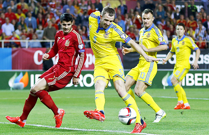Spain beats Ukraine 1-0 in Euro 2016 qualifier