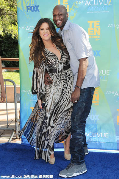 Ex-NBA star Odom reported critical, Kardashian at his side