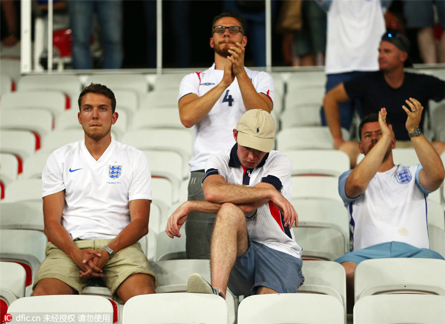 Soccer fans mock as England dumped out of Europe twice in a week