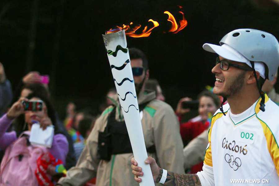 Olympic Torch relay across Brazil