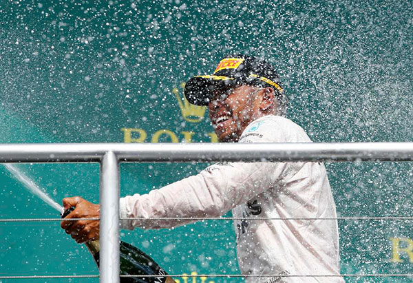 Hamilton earns his fun in the sun