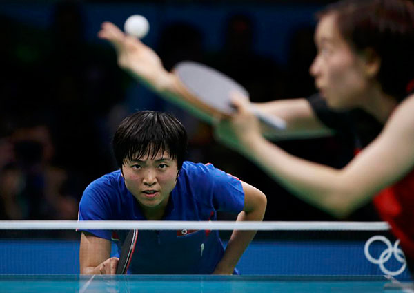 Flying start for Chinese table tennis in Rio 2016, top Japanese girl ousted