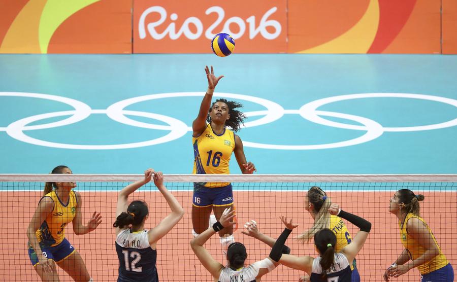 China edges Brazil in volleyball quarterfinals