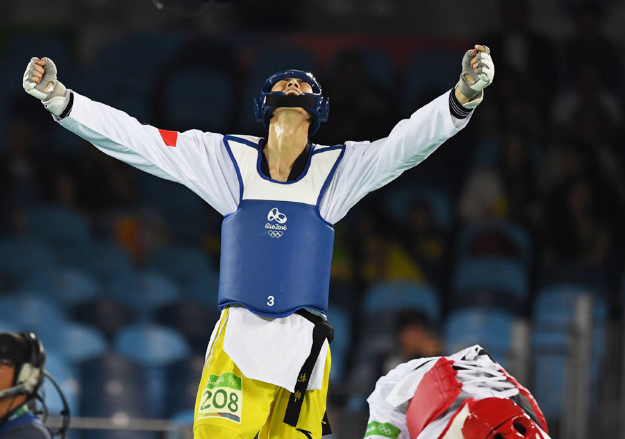 Zhao Shuai wins China's first gold medal in men's taekwondo