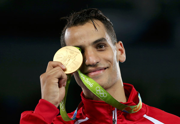 Abughaush wins first ever Olympic gold for Jordan