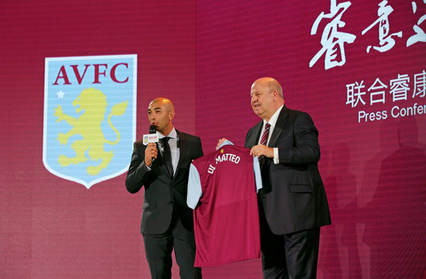 Tony Xia's Aston Villa sack manager Di Matteo after 124 days in charge
