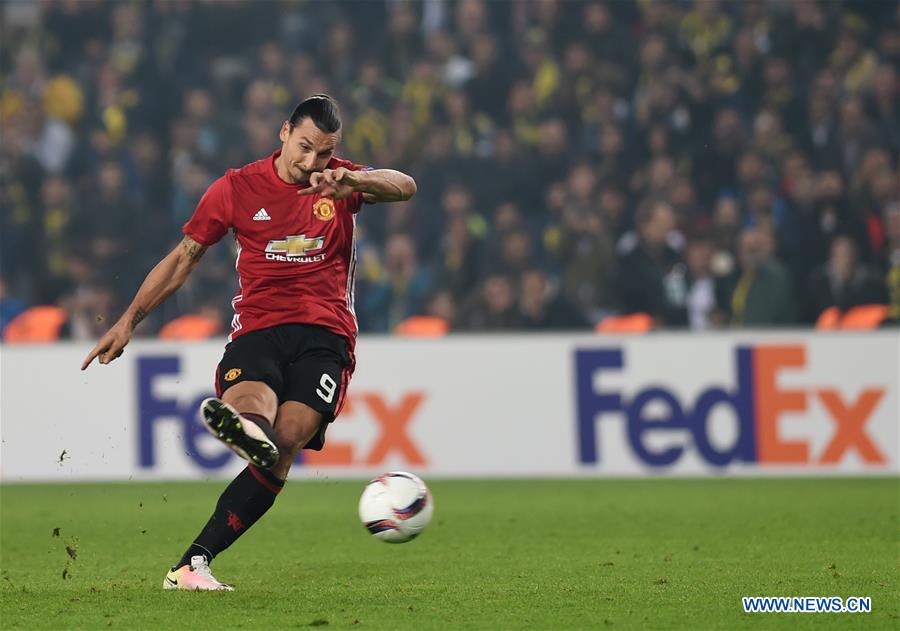 Fenerbahce wins Manchester United 2-1 during UEFA Europa League