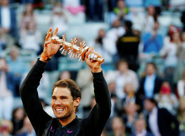 Nadal defeats Thiem to claim fifth Madrid Masters crown