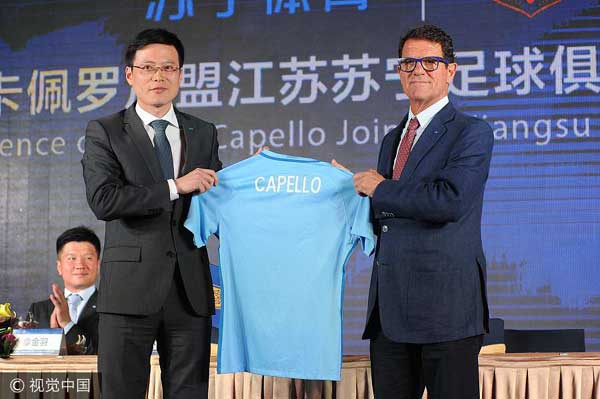 Capello to coach Chinese club Jiangsu Suning