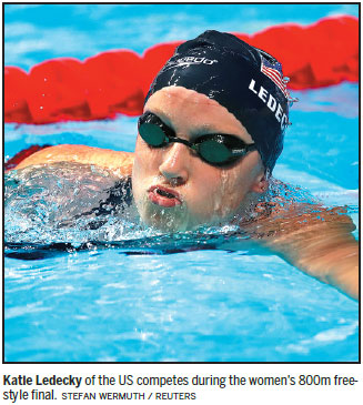 Ledecky looks to future as high standards drop