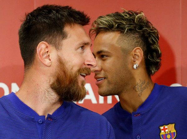 Messi wishes luck to 'friend' Neymar