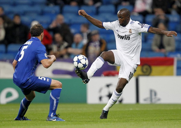 Group leader Real Madrid beats Auxerre 4-0