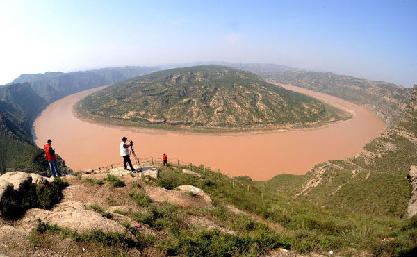 Scene of Yellow River turning