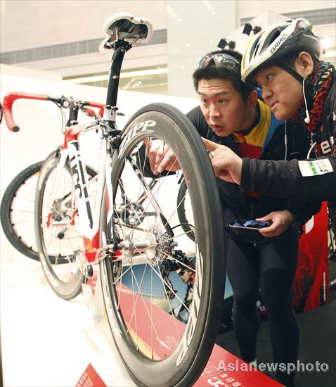 Top bike brands displayed in Beijing