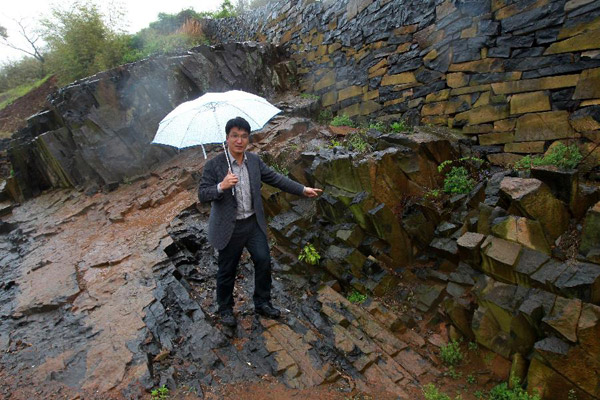 Stone village built with basalt in Ninghai