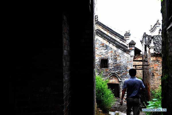 Ancient buildings in 600-year-old village in C. China