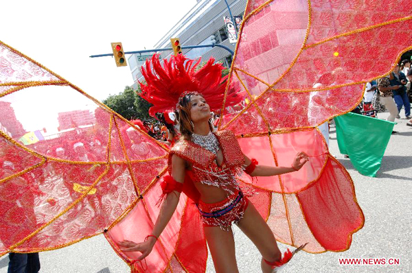 Multicultural Caribbean street parade in Canada