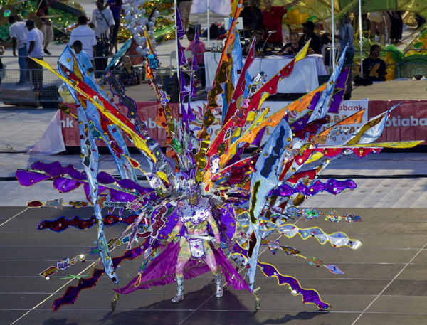 Dressed-up perfromance in Toronto Caribbean Carnival