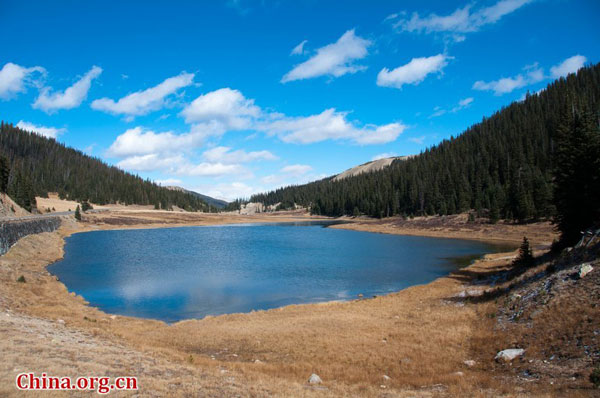 Rocky Mountains after first snow